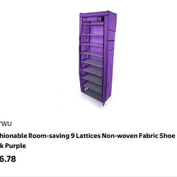 Shoe rack with 8 rows