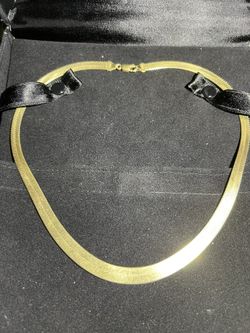 10k Italy Yellow Gold Herringbone 