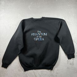 Vintage 1986 Phantom Of The Opera Double Sided Sweatshirt Men’s XL black