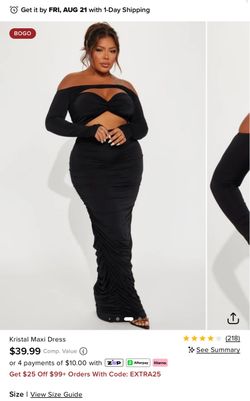 Fashion Nova long maxi formal dress L