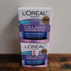 2 Loreal Collagen Filler Moisturizer Fragrance Free
