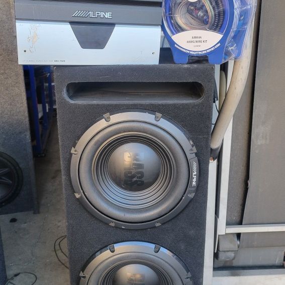 Alpine 12inch Subs And Amplifier Alpine And Kit 