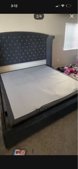 TUFTED Wingback headboard and bed frame