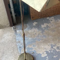Vintage Brass Reading Floor Lamp
