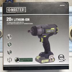 Master Mechanic 20V 1/2” Brushless Cordless Impact Wrench