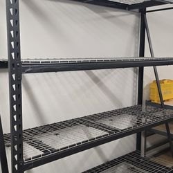 (2) Kobalt 7 Foot Steel Heavy Duty Shelvs.