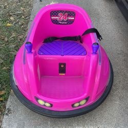 Flybar 6V Pink Glow Bumper Car