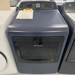 GE Profile 7.3 cu. ft. Shart Electric Dryer in Sapphire Blue with Fabric Refresh, Sanitize, Steam