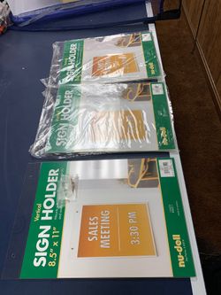 Vertical sign holder x3 new