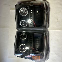 Ford Super Duty F250F/F350/F450/F550 LED DRL Strip Dual Halo Headlight year 2011/2016
