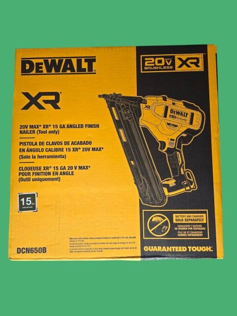 Dewalt 15-gau Angle Finish Nailer (Tool Only) 