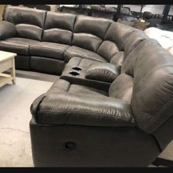 By Ashley Tambo Canyon Comfy Reclining Sectional Couch🤩 Living Room Set 💥 Financing Available 👍