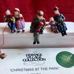 NEW Dept 56 Village  CHRISTMAS AT THE PARK‼️ See HUGE COLLECTION Of VINTAGE FIGURINE BUILDING ‼️ Price Is FIRM ‼️