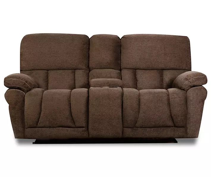 Lane Home Furnishings 59950 Stonehill Chocolate Brown Reclining Console Loveseat