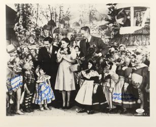 Wizard of Oz Cast Signed 8x10 Photo JSA