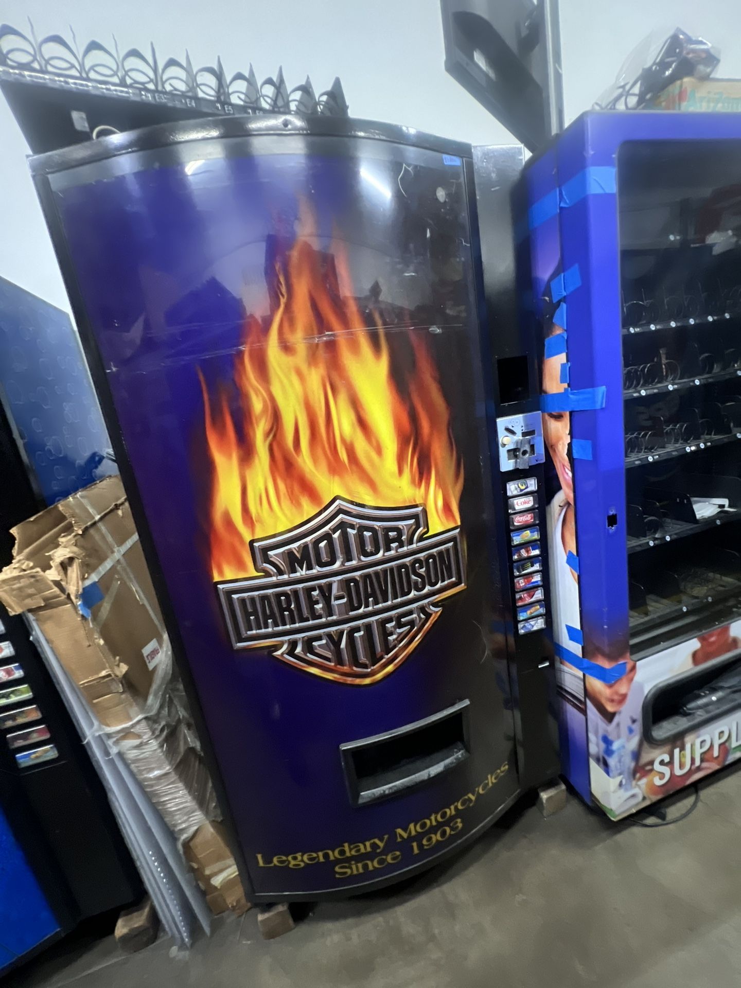 SODA VENDING MACHINE.