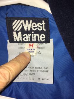 Foul Weather Gear Marine West sailing fishing sail boat