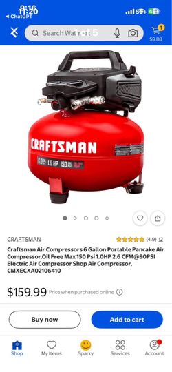 Craftsman 6 Gallon Pancake Air Compressor