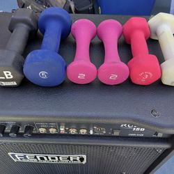 DUMBBELLS 2 X 5  / 2 X 3  / 2 X 2.