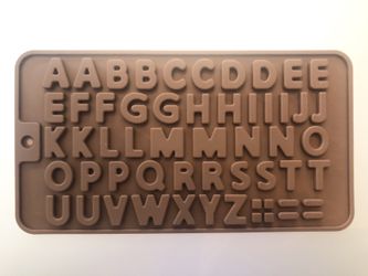 ABC ALPHABET LETTERS SILICONE CANDY CHOCOLATE FONDANT MOLD