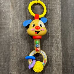 Fisher Price Puppy Rattle with Link