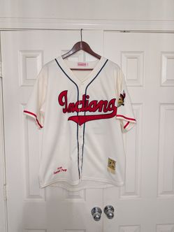 READ BEFORE ASKING ANYTHING!!Vintage MITCHELL&NESS Satchell Paige Cleveland Indians '48 Jersey