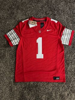 New Mens Nike Ohio State OSU Buckeyes Limited Home Football Jersey #1 Size Large 2026