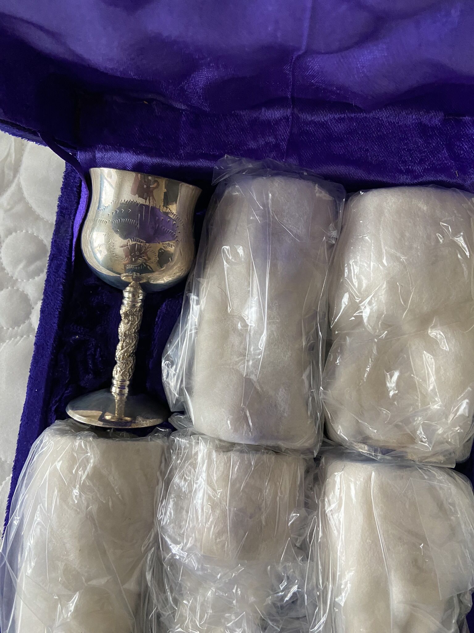 Vintage Silver Liqueur Goblets