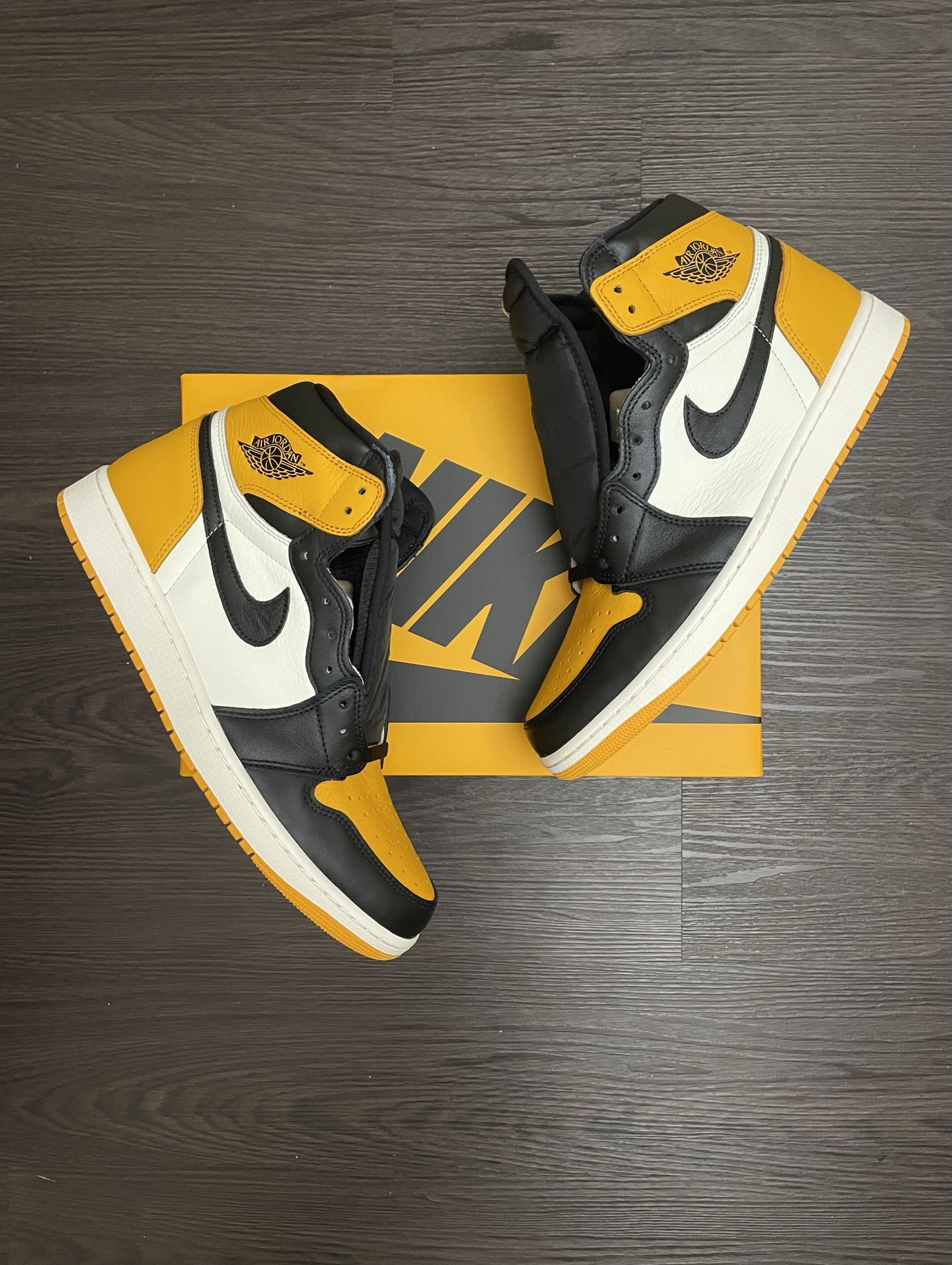 Nike Air Jordan 1 Retro High OG Yellow Toe “ Taxi ”Men’s Size 12 US !! READ DESCRIPTION❤️ Athletic shoes & Sneakers