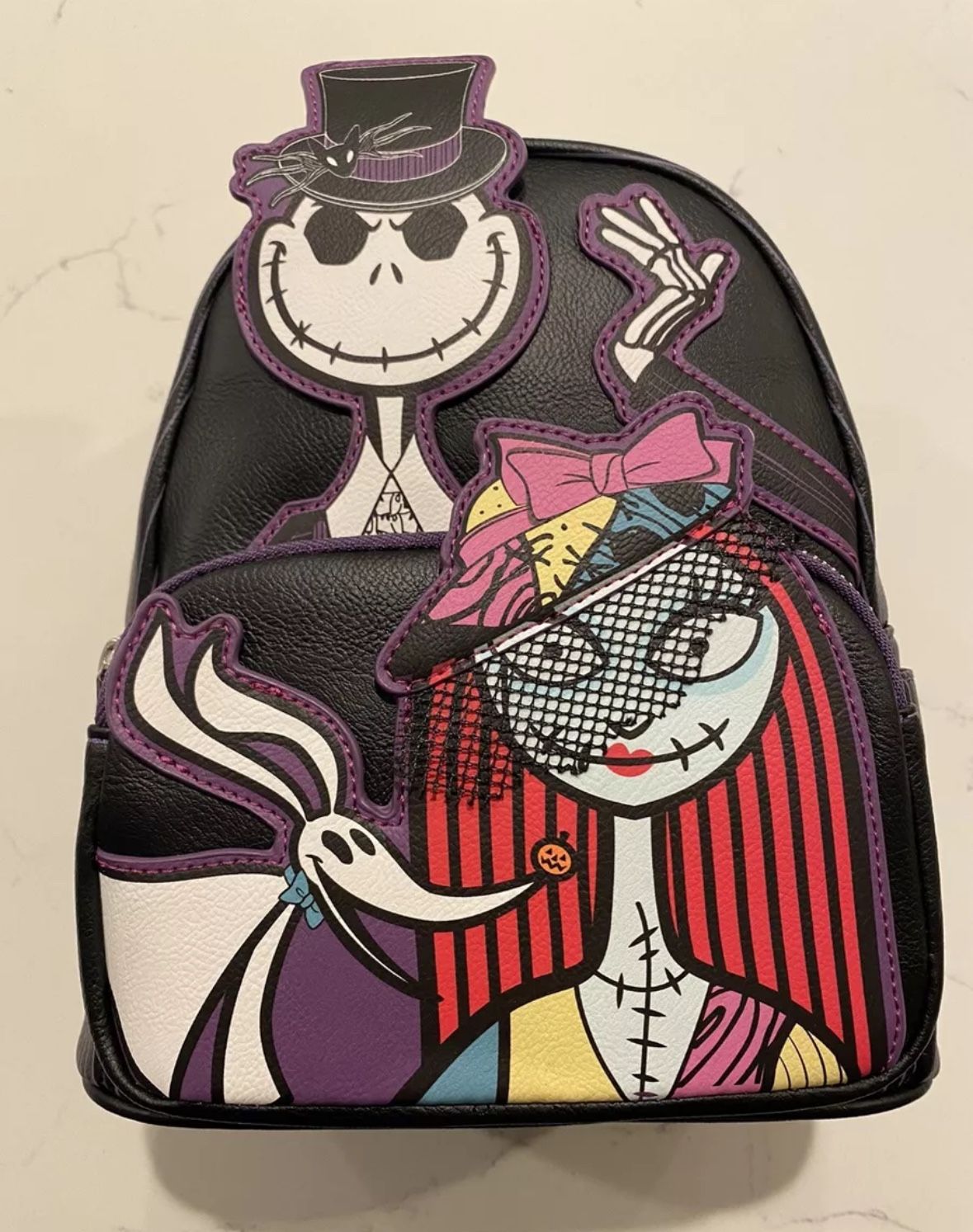 Loungefly Nightmare Before Christmas Dapper Jack & Sally Backpack NWT Halloween Loungefly Disney Nightmare Before Christmas Dapper Jack and  main image 3
