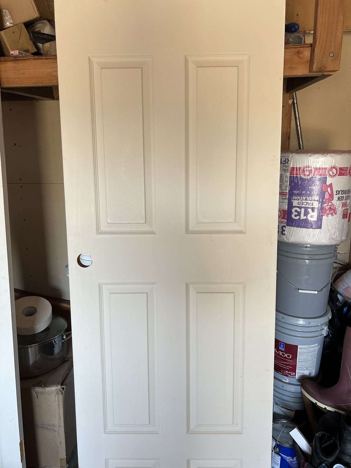 30 In. X 80 In 6 Panel Door