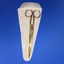 NatSumeBasics 7" Gold Scissors Craft Tailor Fabric Brass Scissors All Purpose Stainless Steel 