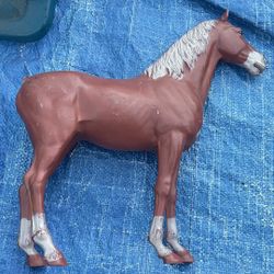 Vintage 1960s Johnny West Marx Best of the West Thunderbolt Chestnut Horse