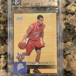 2009 Upper Deck Stephen Curry SP #234 Rookie BGS 9.5 Warriors (crack in slab see pics)