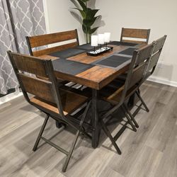 Ashley Furniture Kavara Counter Height Dining Table w/bench