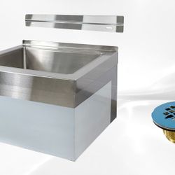 NSF Stainless Steel Floor Mop Sink 20 x 16 x 6 Bowl MS-16206