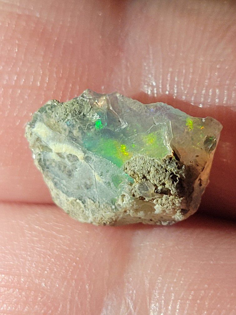 3.45ctw Natural Ethiopian Fire Opal Rough Gemstone 