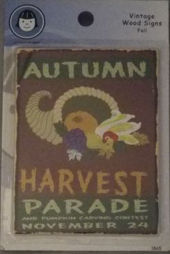 vintage-style decorative wood sign - Fall