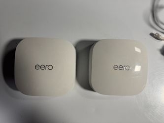 Two eero Pro 6E Wi-Fi 6E Mesh Router