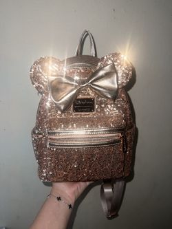 Rose Gold Loungefly Disney Backpack