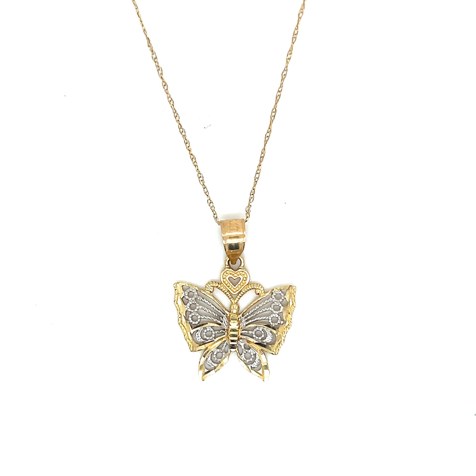 10k Gold Butterfly Necklace