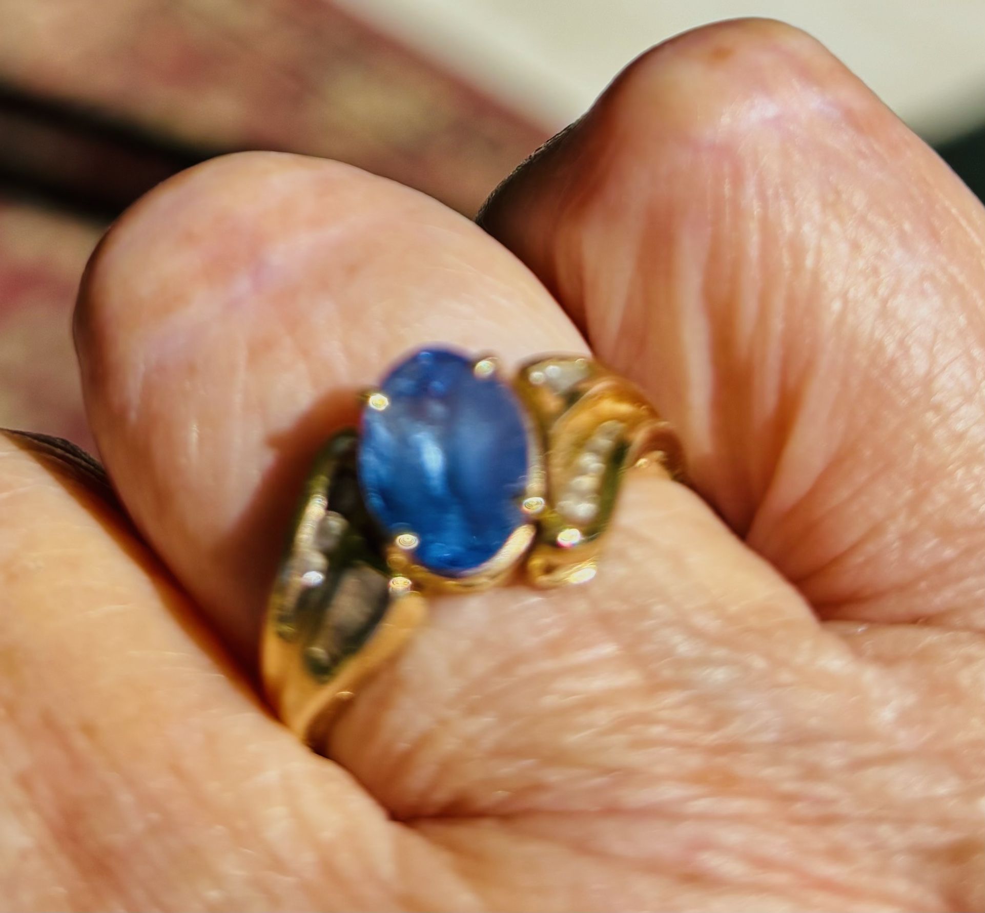 Tanzanite & Diamond Ring.