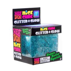 NEEDOH NICE CUBE GLITTER & GLOW BLUE