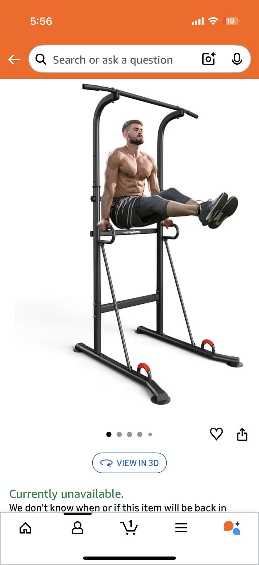 Power Tower Height Adjustable Pull Up Bar & Dip Station Pull Up Station Fitness Strength Training Exercise Equipment for Home Gym 330LBS