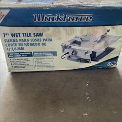 Wet tile saw 7”