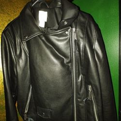 XL Faux Biker  leather Jacket H&M (12-16 Size)