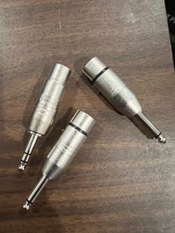 XLR Female to 1/4" TS Mono Adapter, Unbalanced Female XLR to Quarter Inch 6.35mm Male Adapters -