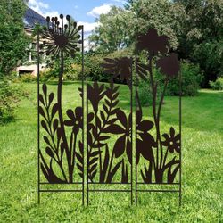 Stylecraft 3-Panel Garden Mural Stakes – Floral
ADO #:CST-10139
Brand New .Price is Firm.
