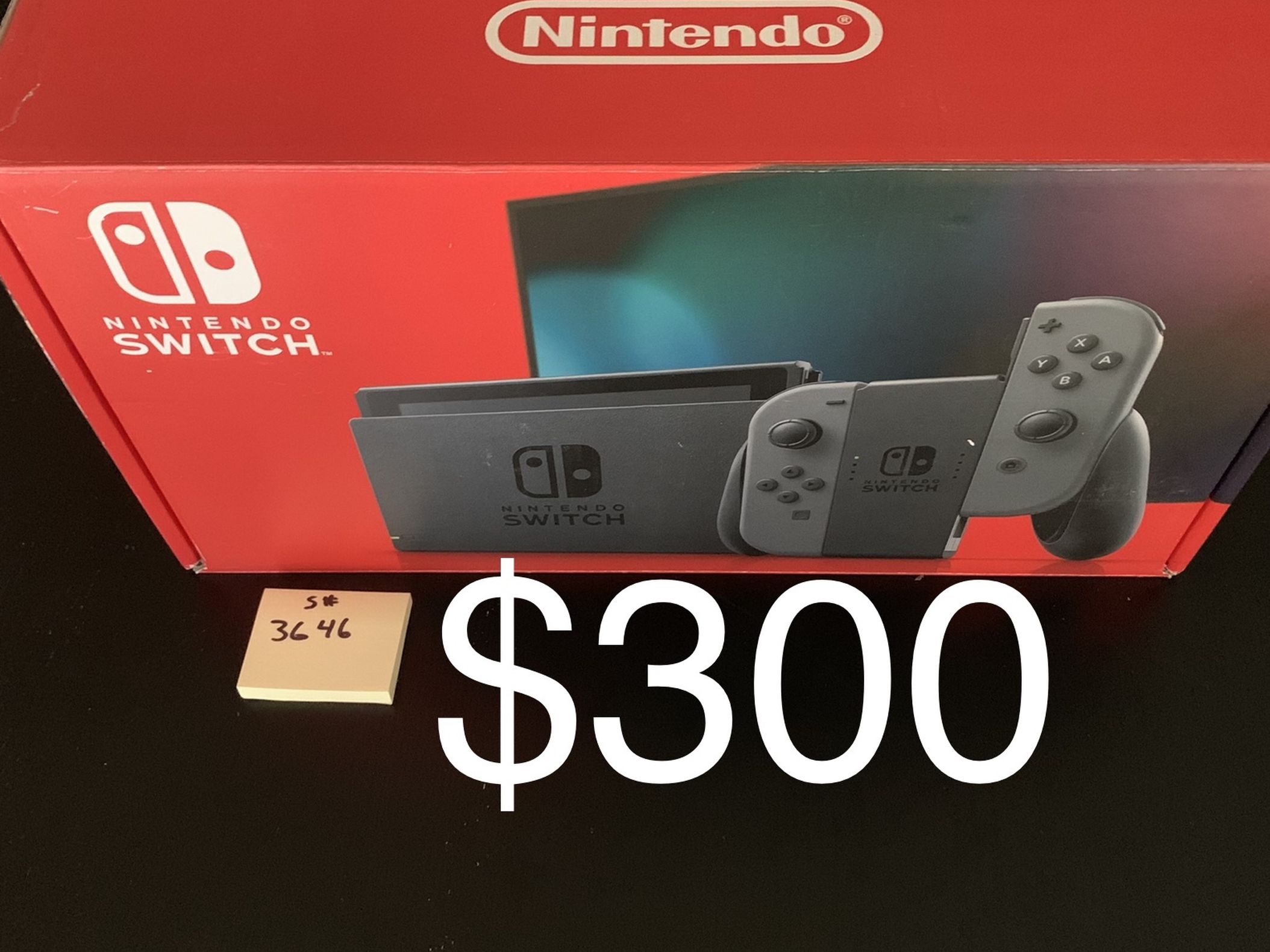 NEW Nintendo Switch - V2 Grey