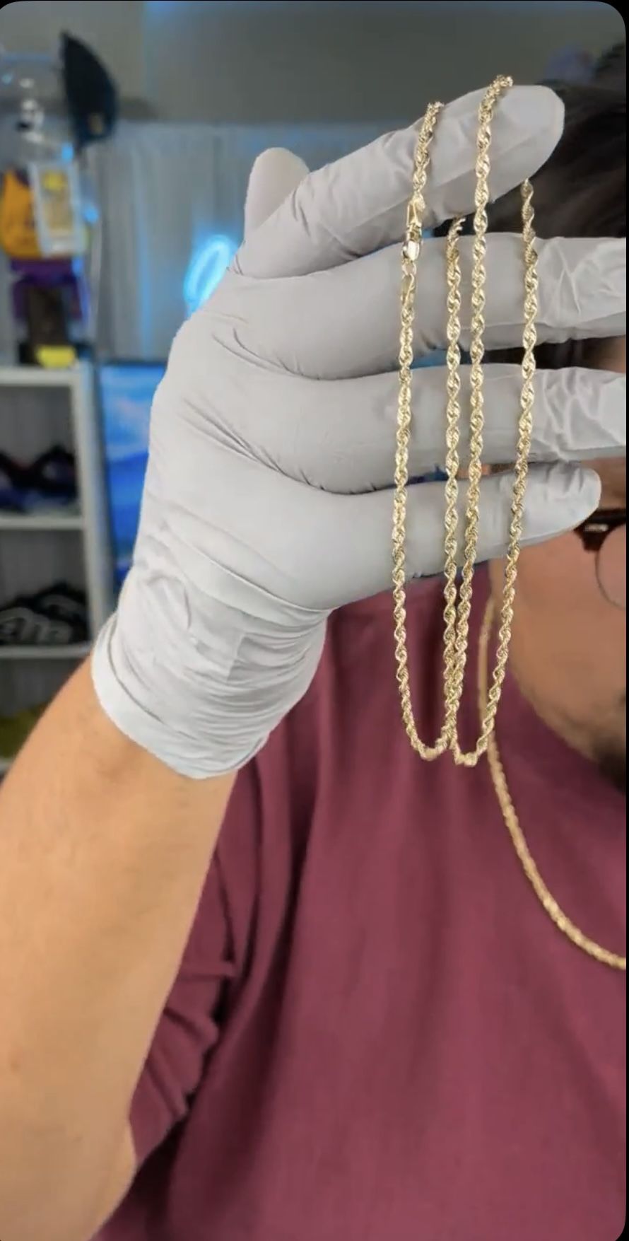 Real Gold 22inch 2.3mm Rope